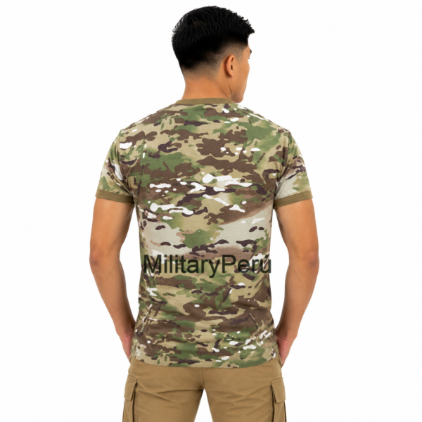polo multicam manga corta military